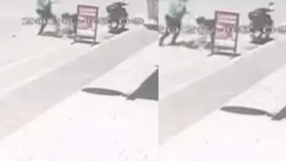Sokak ortasında evladına şiddet uygulayan anne gözaltına alındı