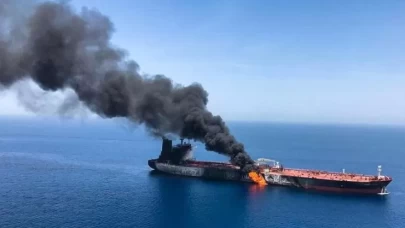 Son dakika! Umman açıklarında seyreden tankerde patlama