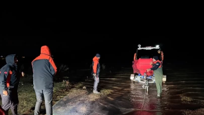 Tekir Gölü'nde mahsur kalan 3 kişi 2 saatte kurtarıldı