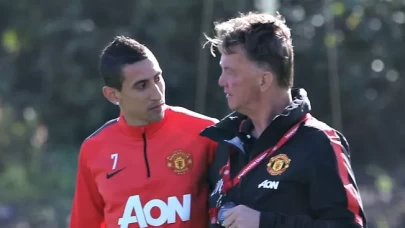 Angel Di Maria'dan Louis van Gaal'e sitem