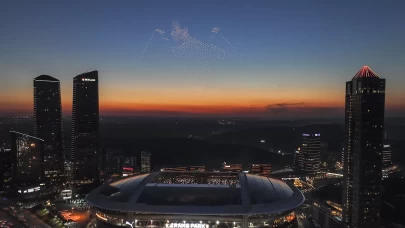 Galatasaray'dan drone gösterisi!