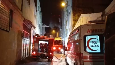 Bursa'da tekstil atölyesinde korkutan yangın