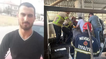 Harç karma makinasına düşen işçi feci şekilde can verdi