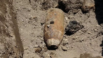 Erzurum'daki kazıda mühimmat ve tarihi kalıntılar bulundu
