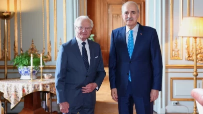 Kurtulmuş, İsveç Kralı Carl XVI. Gustaf tarafından kabul edildi