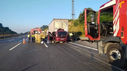 Kuzey Marmara Otoyolu'nda feci kaza