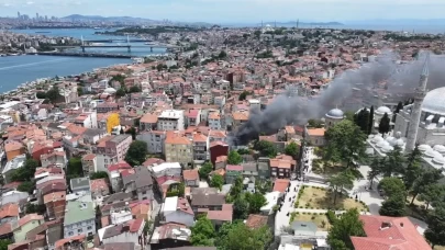 İstanbul Fatih'te korkutan yangın