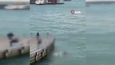 Eminönü Sahili’nde korku dolu anlar!