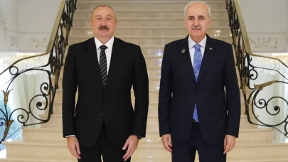 TBMM Başkanı Kurtulmuş, Bakü’de İlham Aliyev ile görüştü