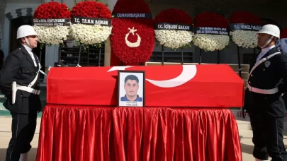 Şehit polisimiz Tayfun Baş son yolculuğuna uğurlandı