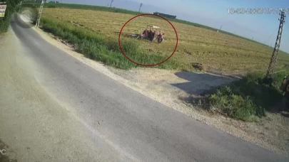 Traktörün pulluğuna takılan çiftçi ölümle burun buruna geldi!