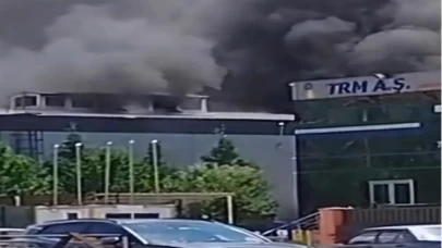 Sakarya'da geri dönüşüm fabrikasında yangın: Ekipler kısa sürede söndürdü