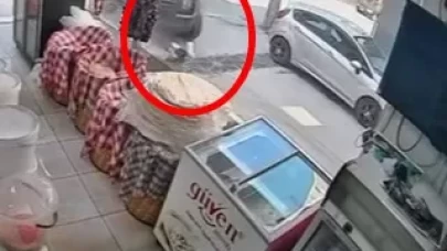 Bursa’da sokak arasındaki kaza kamerada