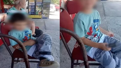 Çocuğa sigara verip alkole özendirdi! 'Akşam bira içeceğiz değil mi?'