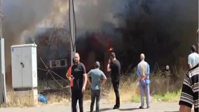 Marangoz atölyesinde yangın