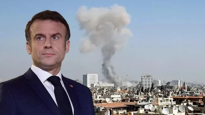 Suriye'de Macron'un kaldığı otelin yakınında korkutan patlama!