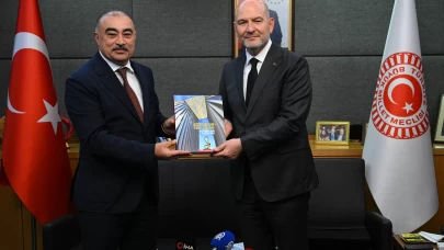 Süleyman Soylu'dan Azerbaycan Büyükelçisine veda kabulü!