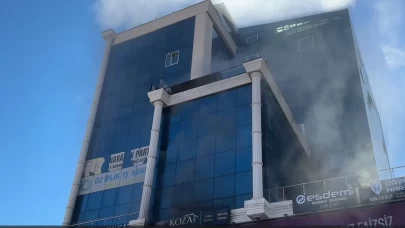 Tokat’ta iş merkezindeki yangın paniğe neden oldu
