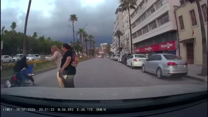 İskenderun’da yaya geçidindeki kaza kamerada