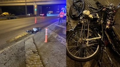 Tırın altına giren motosiklet sürücüsünden acı haber
