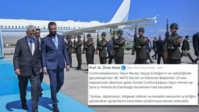 Bakan Bolat açıkladı: Suriye Cumhurbaşkanı Şara, Ankara'ya geldi