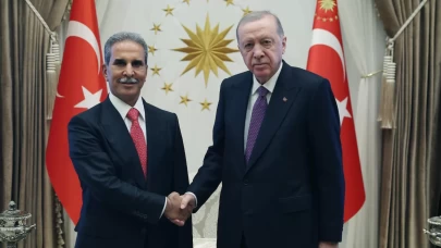 Cumhurbaşkanı Erdoğan, Faik Zeydan'ı Külliye'de kabul etti