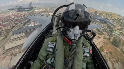 Erzurum semalarında F-16 rüzgarı