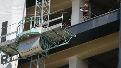 Konya’da plaza inşaatında iş kazası