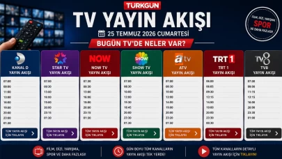Kanal D, Show TV, TRT 1, TV8, Star TV, Now TV, ATV yayın akışı ve tv rehberi...