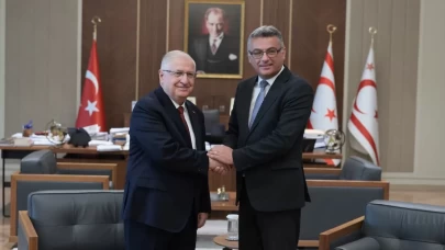KKTC Cumhurbaşkanı Erhürman ve Bakan Güler bir araya geldi!