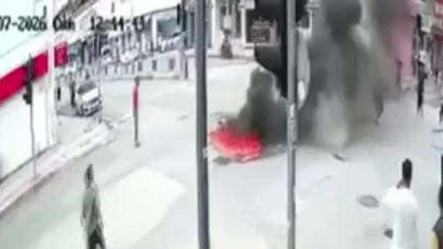 Çarşının ortasında dehşet! Üzerine benzin dökerek kendini yaktı