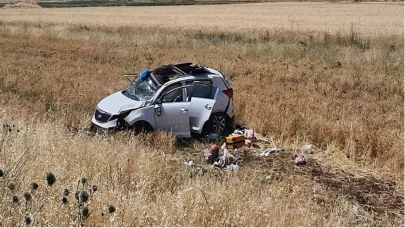 Diyarbakır'da cip tarlaya uçtu: 5 yaralı