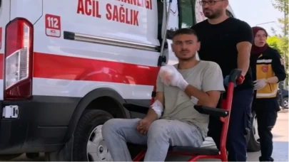 İnşaatta iş kazası: İki parmağını testereye kaptırdı