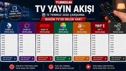 Bu akşam televizyonda neler var? İşte Kanal D, Show TV, TRT 1, TV8, Star TV, Now TV, ATV yayın akışı ve tv rehberi...