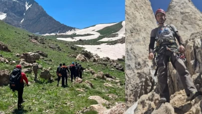 Cilo Dağları'nda kaybolan dağcıyı arama çalışmalarında yeni gelişme: İp ve teknik malzemeleri bulundu