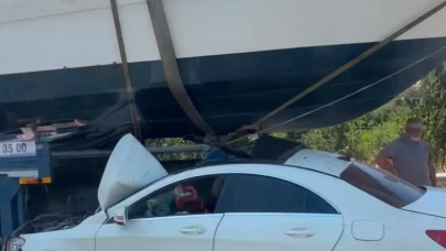 İzmir-Çeşme Otoyolu'nda korkutan kaza!
