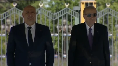 Cumhurbaşkanı Erdoğan, Lübnan Cumhurbaşkanı Joseph Avn'ı resmi törenle karşıladı