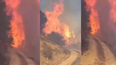 İtfaiye erleri alev kapanında kaldı