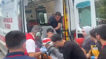 Çorum'da parmağı kopan çocuğun yardımına ambulans helikopter koştu