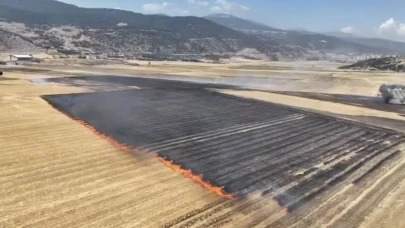 Gaziantep'te tarla yangını paniği!