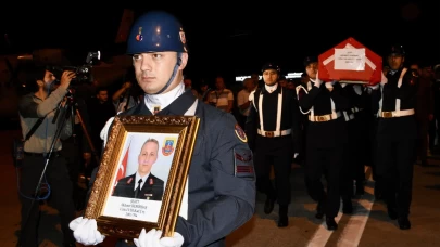 Şehit Jandarma Uzman Çavuş Mehmet Demirbaş son yolculuğuna uğurlanmak için Samsun'a getirildi