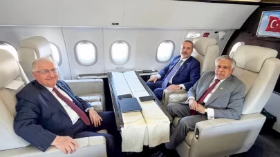 Bakan Fidan, Yaşar Güler ve İshak Dar aynı uçakta!