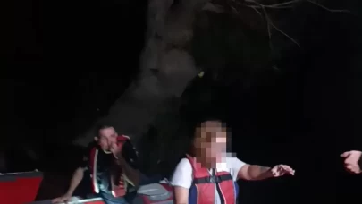 Antalya’da su seviyesi yükselince adacıkta mahsur kaldı