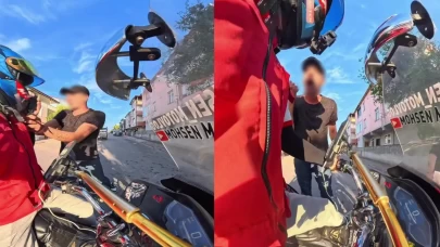 Motokuryeye yumruklu saldırı! “Seni gebertirim” diyerek üzerine yürüdü