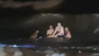 Arnavutköy'de yasağa rağmen denize girdi
