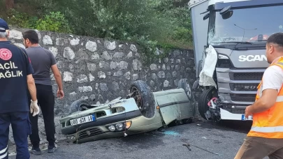 TIR ile otomobilin çarpıştığı kazada 1 kişi öldü