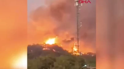 Fethiye'de yerleşim yerine yakın orman yangını