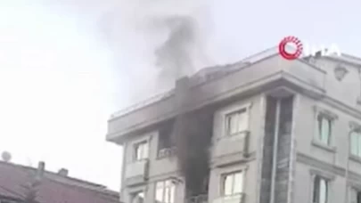 Darıca'da 4 katlı binada yangın ve şiddetli patlama!
