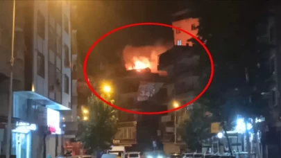 Gece yarısı çatı yangını: 2 şüpheli yakalandı