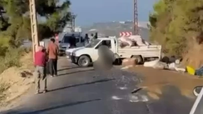 Lastiği patlayan kamyonet kaza yaptı! Sürücüden acı haber